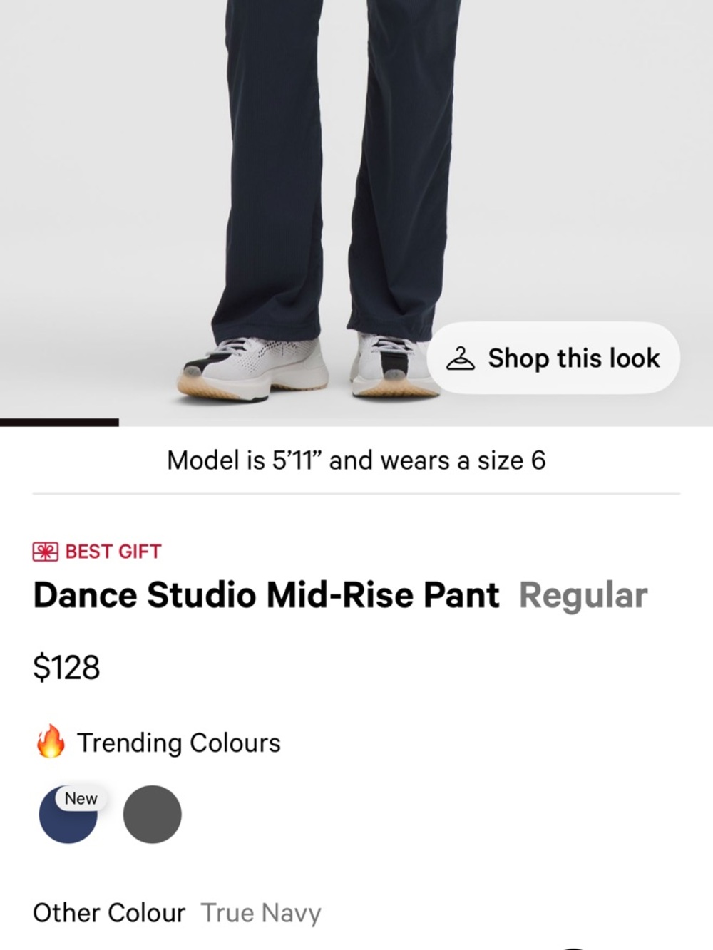 lululemon athletica Dance Studio Mid-Rise Pant — True Navy